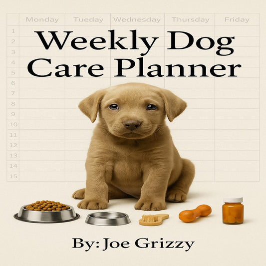 Weekly Dog Care Planner – 1 Printable, 1 Fillable & 1 Mobile-version for Dog Owners